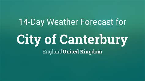 canterbury weather forecast